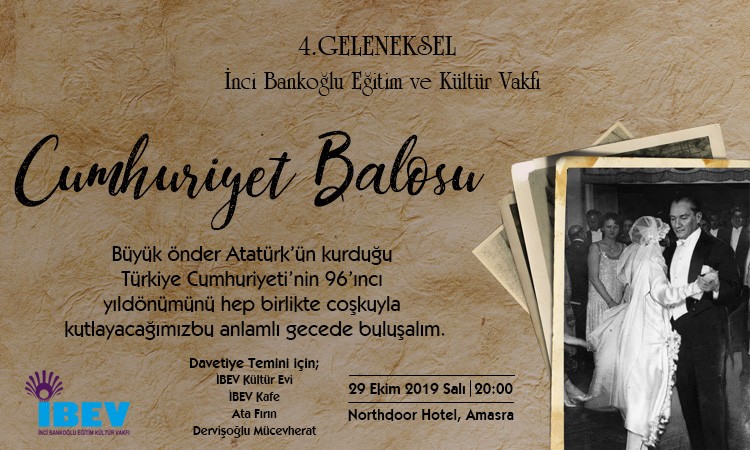 İBEV Cumhuriyet Balosu Daveti